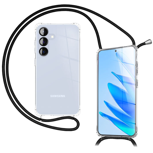 NALIA Hangit Umhängehülle - Kettenlänge 160 Cm Transparent Anti Gelb