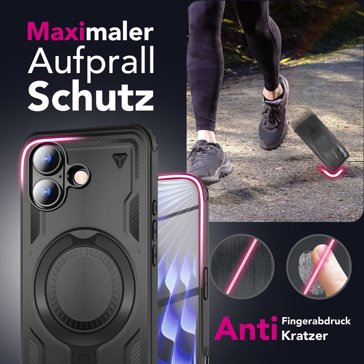 NALIA Stormguard Niezniszczalny Pancerny Futerał Outdoorowy MagSafe - Pojemność Wydajność Wymiary