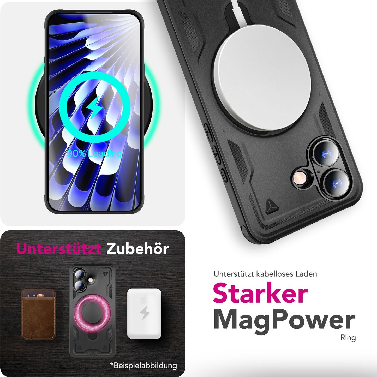 NALIA Stormguard Niezniszczalny Pancerny Futerał Outdoorowy MagSafe - Pojemność Wydajność Wymiary