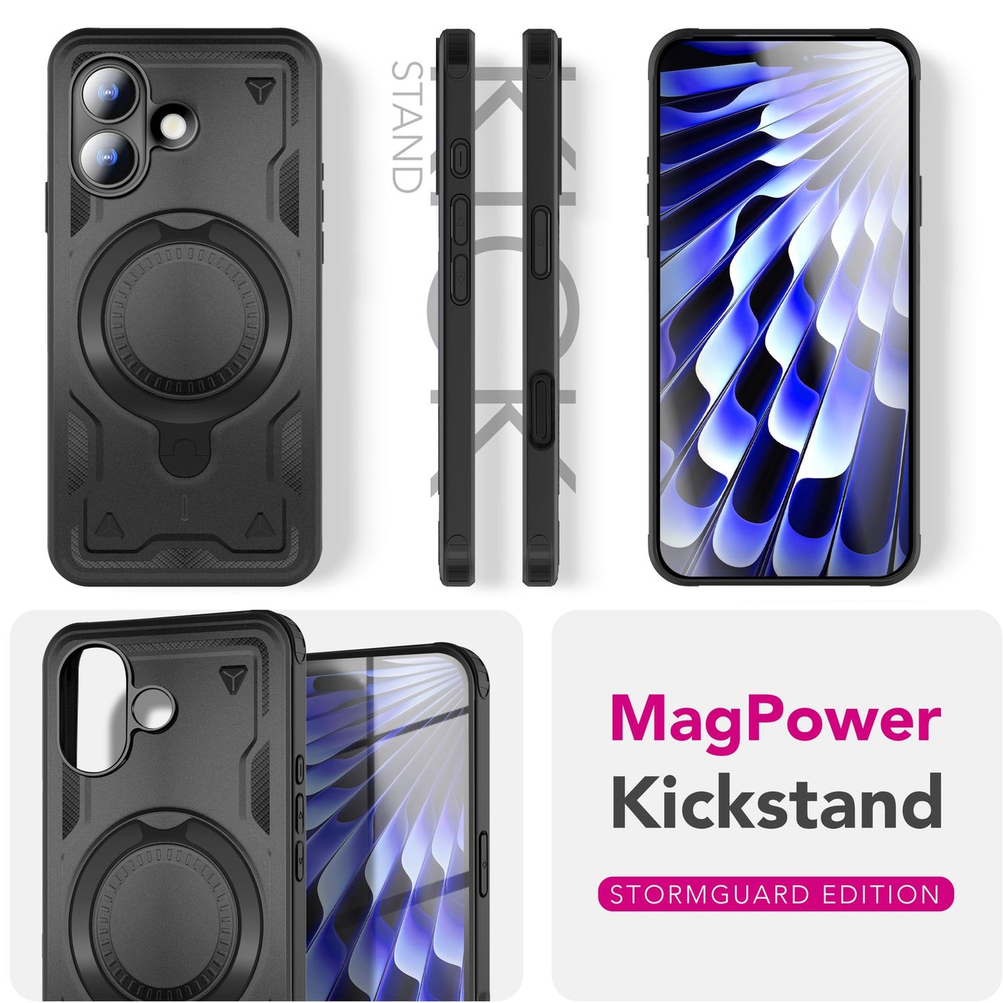 NALIA Stormguard Niezniszczalny Pancerny Futerał Outdoorowy MagSafe - Pojemność Wydajność Wymiary