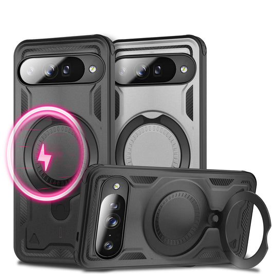 NALIA Hülle Stormguard für Google Pixel 10 (Unzerstörbare Panzerhülle mit MagSafe), Stoßfestes Fallschutz Cover im Military Style, 360° Ring, Outdoor Schutzhülle