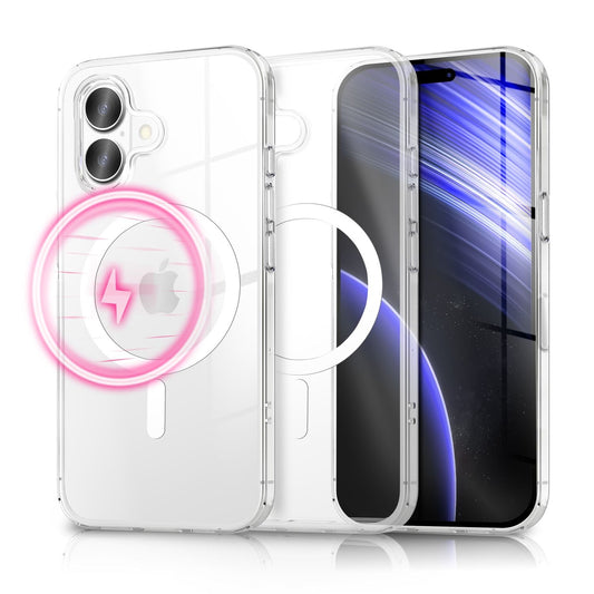 Carcasă NALIA Lumex MagSafe transparentă - potrivire perfectă, ramă TPU, rezistentă la șocuri, compatibilă cu MagSafe