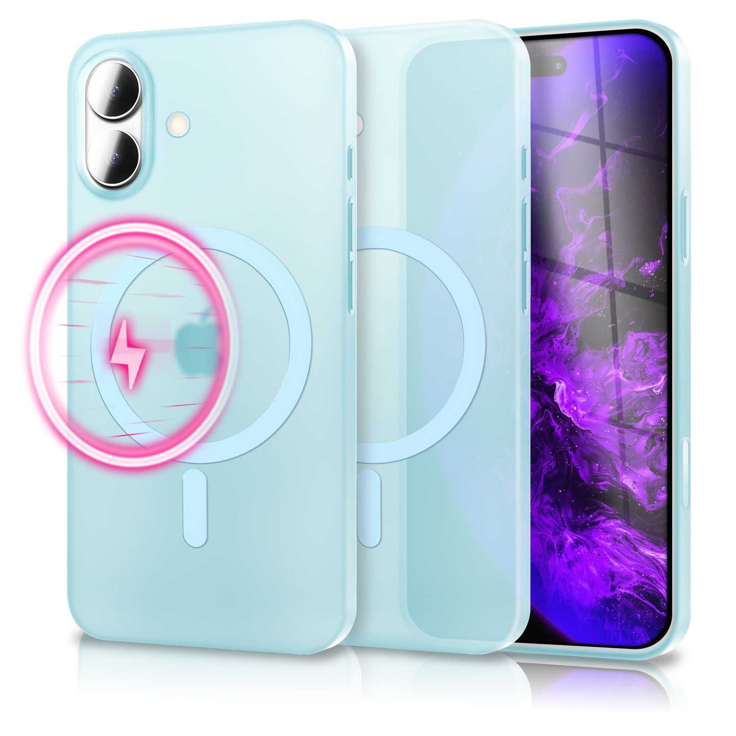 Etui NALIA MagSafe Thinix Ultra Thin – grubość 0,3 mm – zgodność z MagSafe – matowe, odporne na odciski palców