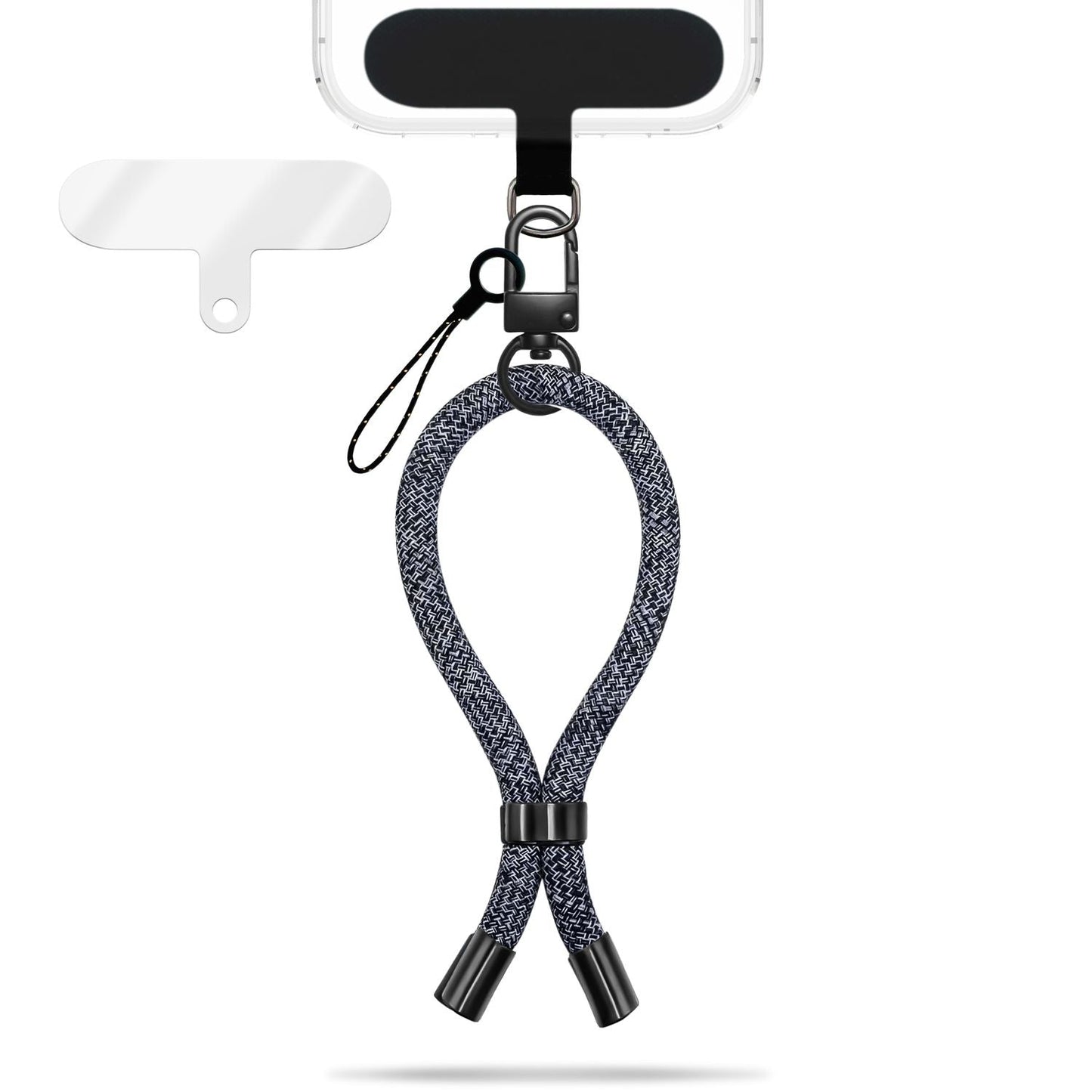 NALIA Wristy Universal Lanyard Handy-Kette für Smartphone & Handyhüllen, Handgelenk-Schlaufe mit Metallkarabiner, Verstellbares Trageband, Anti-Diebstahl Handyband