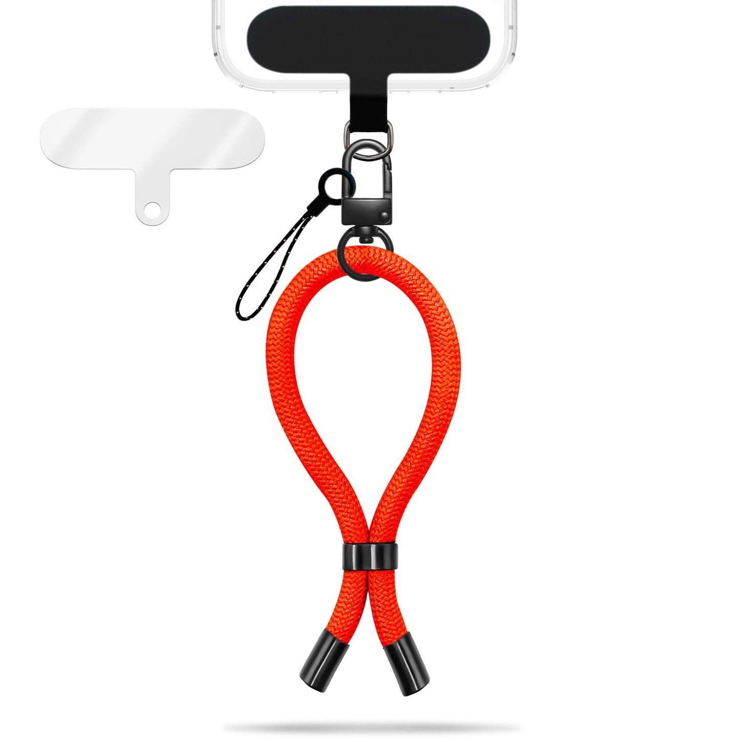 NALIA Wristy Universal Lanyard Handy-Kette für Smartphone & Handyhüllen, Handgelenk-Schlaufe mit Metallkarabiner, Verstellbares Trageband, Anti-Diebstahl Handyband