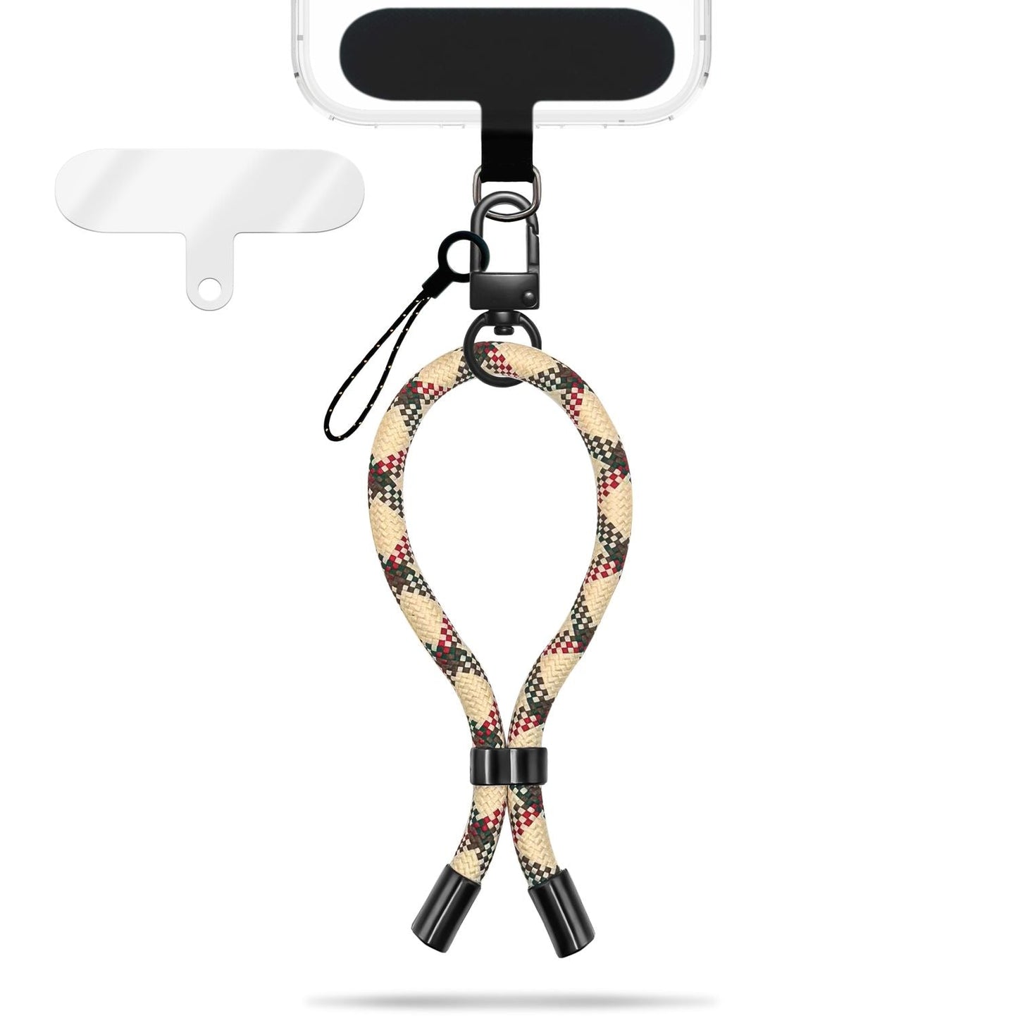 NALIA Wristy Universal Lanyard Handy-Kette für Smartphone & Handyhüllen, Handgelenk-Schlaufe mit Metallkarabiner, Verstellbares Trageband, Anti-Diebstahl Handyband