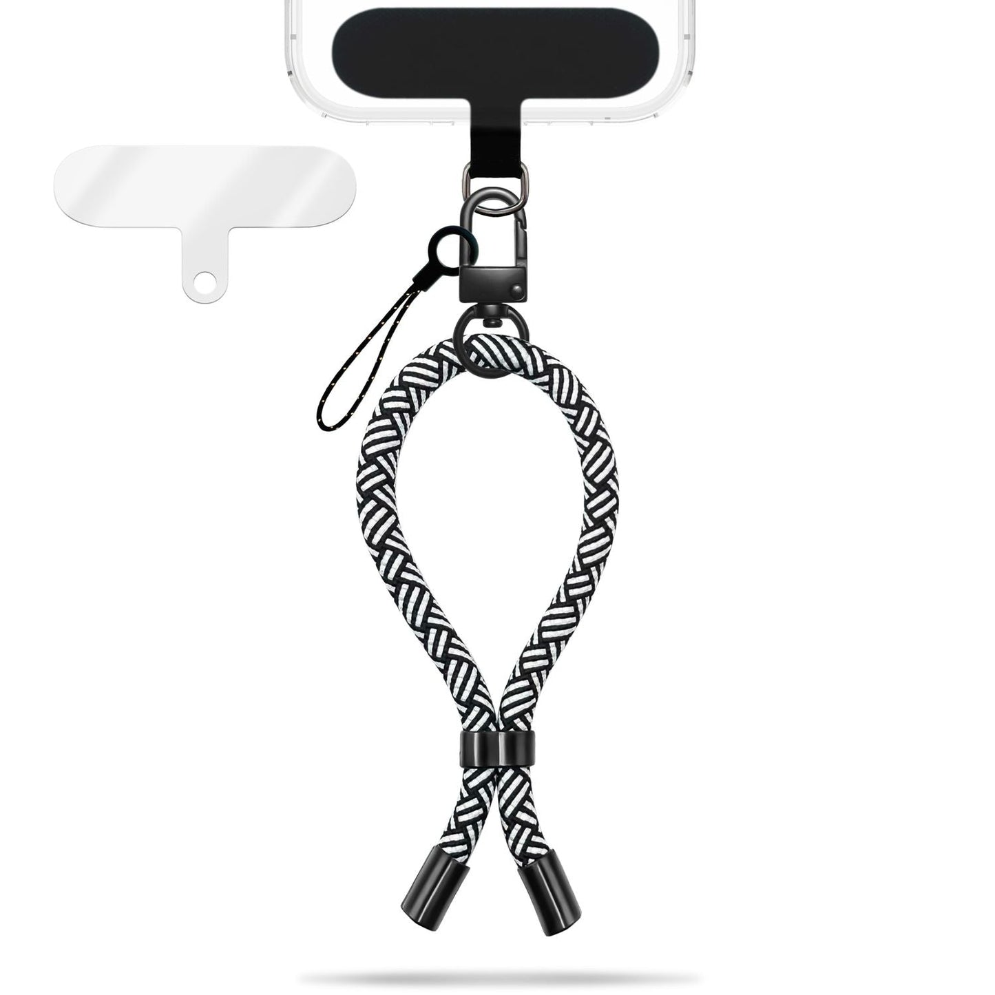 NALIA Wristy Universal Lanyard Handy-Kette für Smartphone & Handyhüllen, Handgelenk-Schlaufe mit Metallkarabiner, Verstellbares Trageband, Anti-Diebstahl Handyband