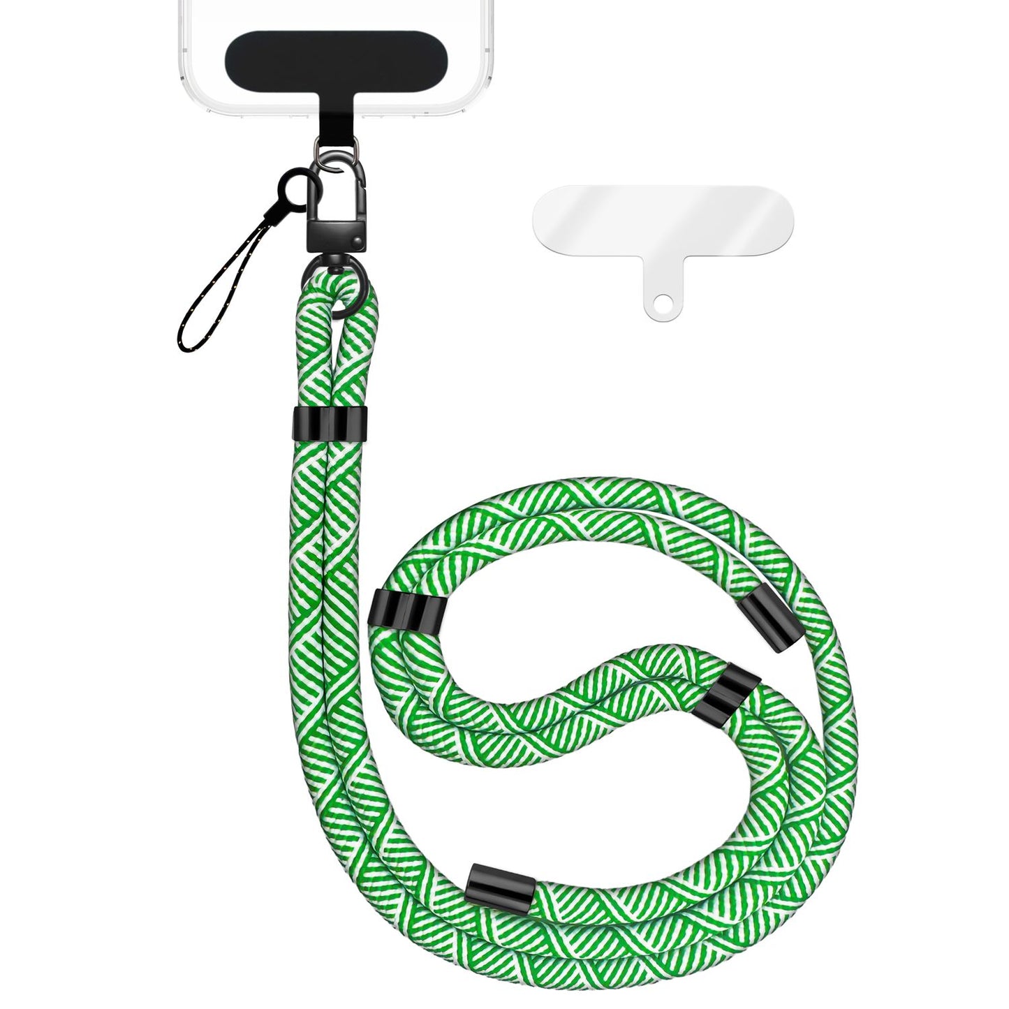 NALIA HoldMe Universal Handykette - Verstellbar Nylon Seil, Karabiner