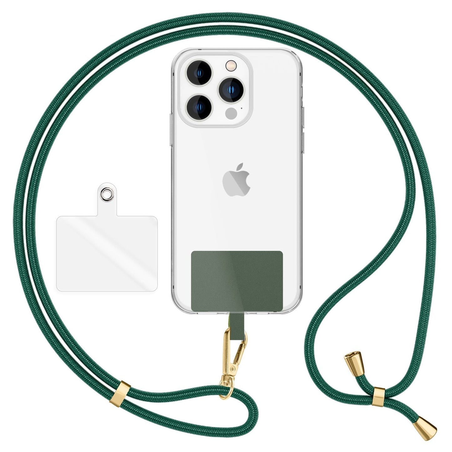 NALIA Berlin Universal-Kette Pad - Länge 160 cm, Metallkarabiner, Patch, Handy Hülle Kompatibel