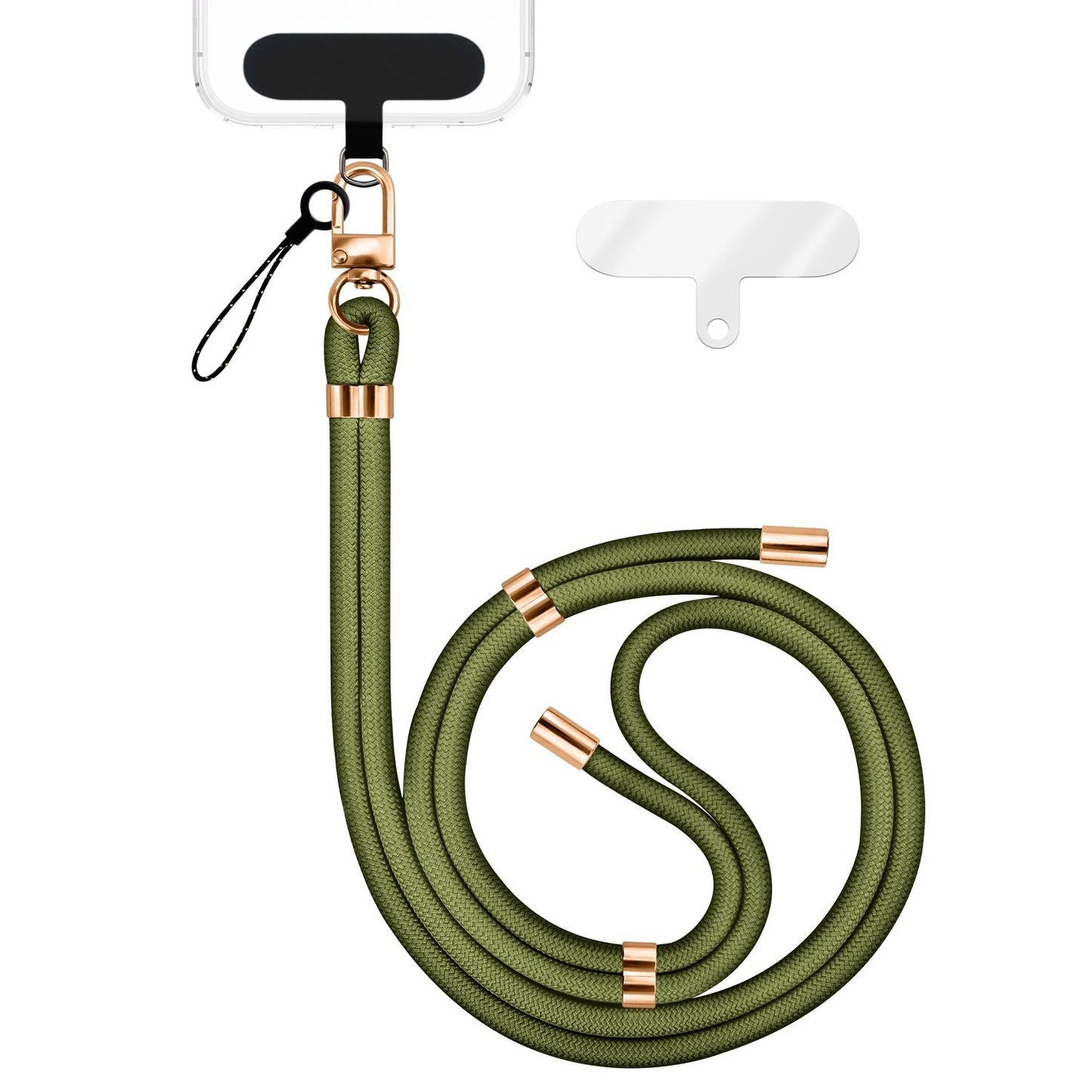 NALIA HoldMe Universal Handykette Mit Karabiner - Nylon-Seil Verstellbar Abnehmbar