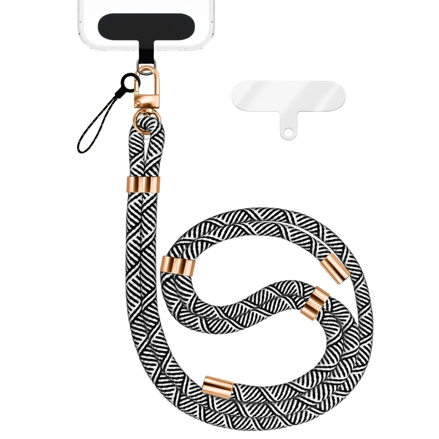 NALIA HoldMe Universal Handykette Mit Karabiner - Nylon-Seil Verstellbar Abnehmbar