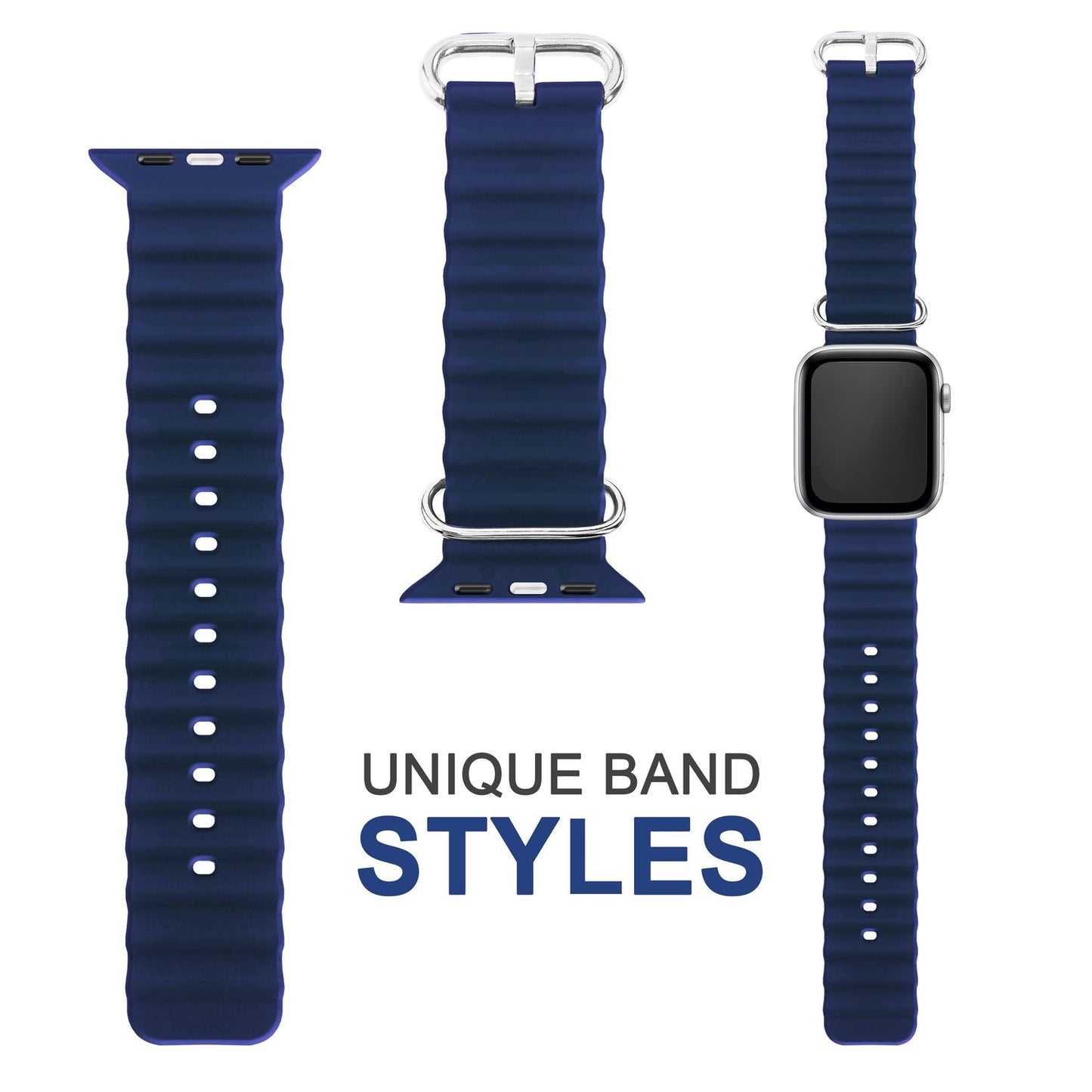 NALIA Berlin Ocean Armband Rapid Stil - Größe 42-49mm, Schnellverschluss, Wasserfest