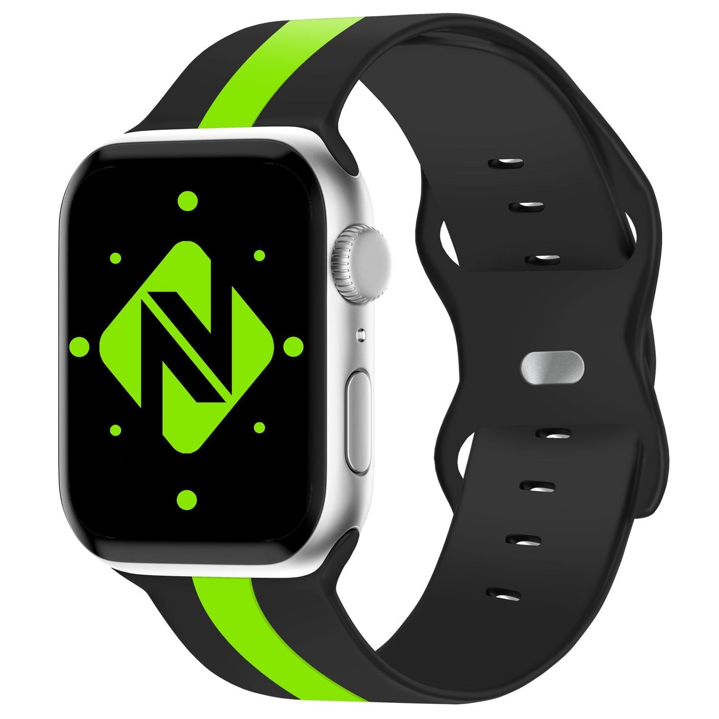 NALIA Berlin Silikonarmband Sportlich - Kompatibel Apple Watch 42–49mm, Wasserfest, Weiches Material