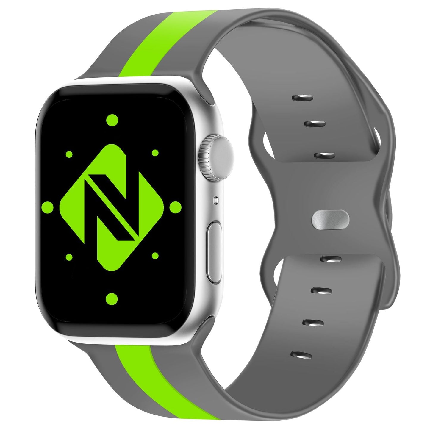 NALIA Berlin Silikonarmband Sportlich - Kompatibel Apple Watch 42–49mm, Wasserfest, Weiches Material