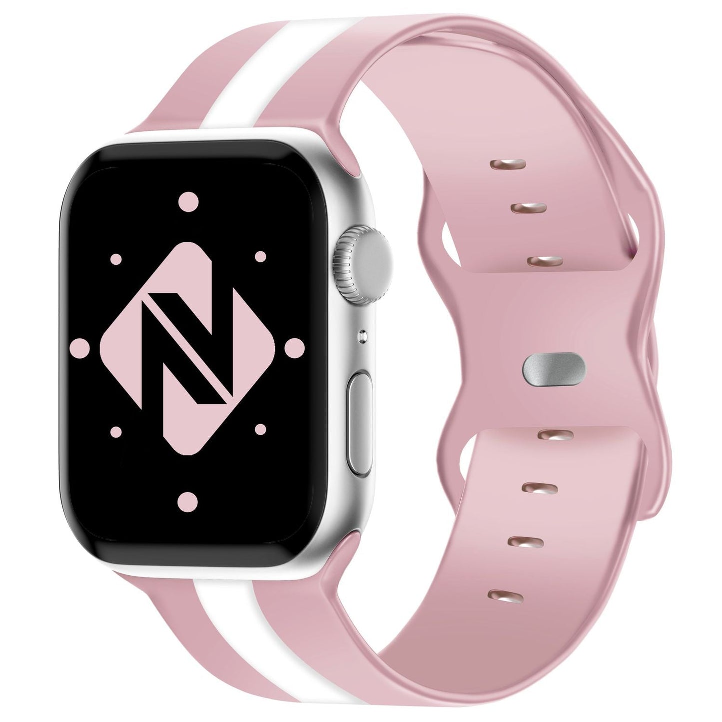 NALIA Berlin Silikonarmband Sportlich - Kompatibel Apple Watch 42–49mm, Wasserfest, Weiches Material