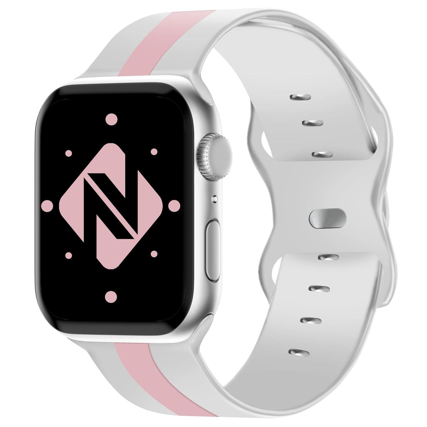 NALIA Berlin Silikonarmband Sportlich - Kompatibel Apple Watch 42–49mm, Wasserfest, Weiches Material