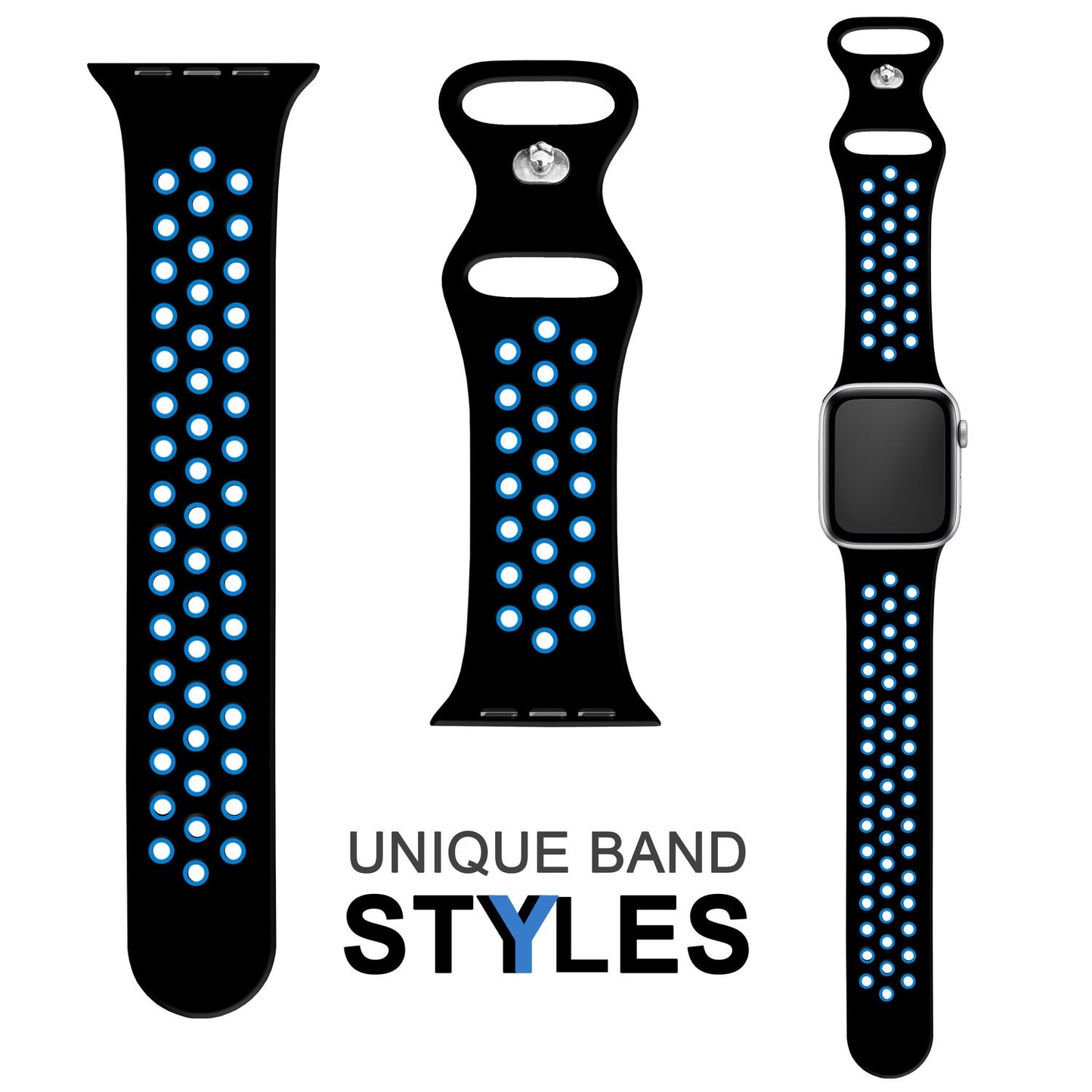 Airflow Silikon Armband für Apple Watch Ultra/Se/8/7/6/5/4/3/2/1, 38/40/41mm