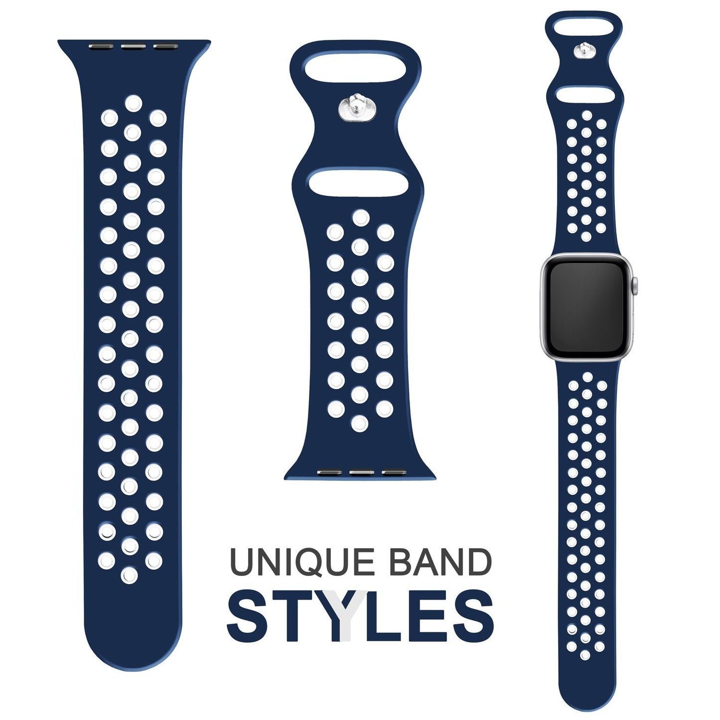 Airflow Silikon Armband für Apple Watch Ultra/Se/8/7/6/5/4/3/2/1, 38/40/41mm