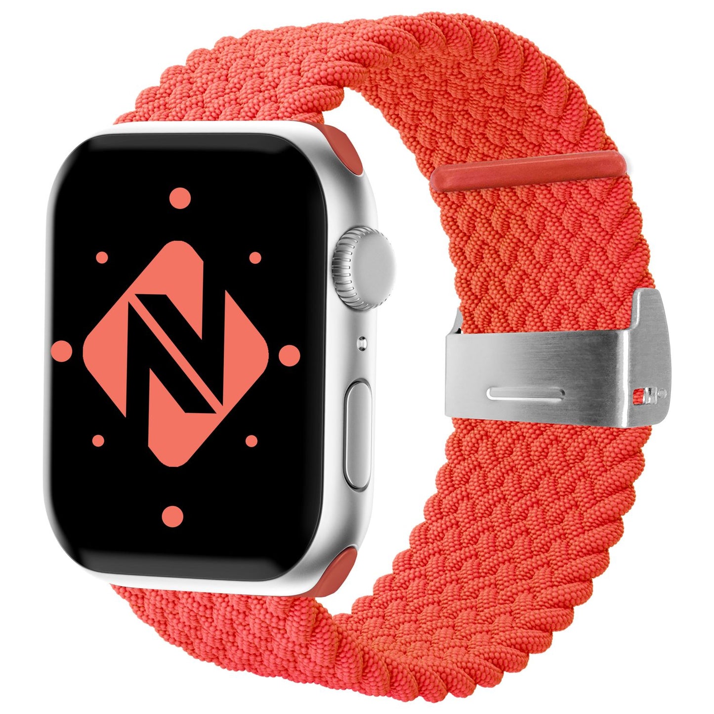 NALIA Berlin Apple Watch Band Geflochtenes Nylonarmband - Kompatibel 38/40/41mm Nylon-Elasthan, Robustes Design