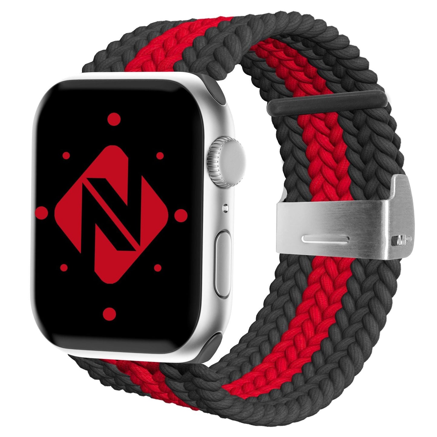 NALIA Berlin Apple Watch Band Geflochtenes Nylonarmband - Kompatibel 38/40/41mm Nylon-Elasthan, Robustes Design