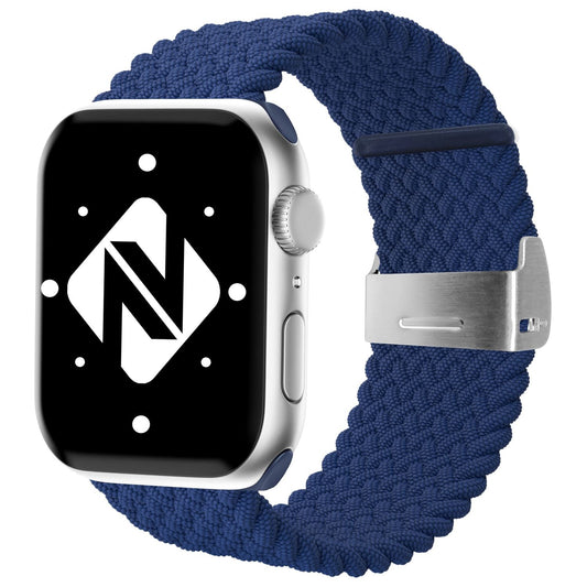NALIA Berlin Apple Watch Band Geflochtenes Nylonarmband - Kompatibel 38/40/41mm Nylon-Elasthan, Robustes Design