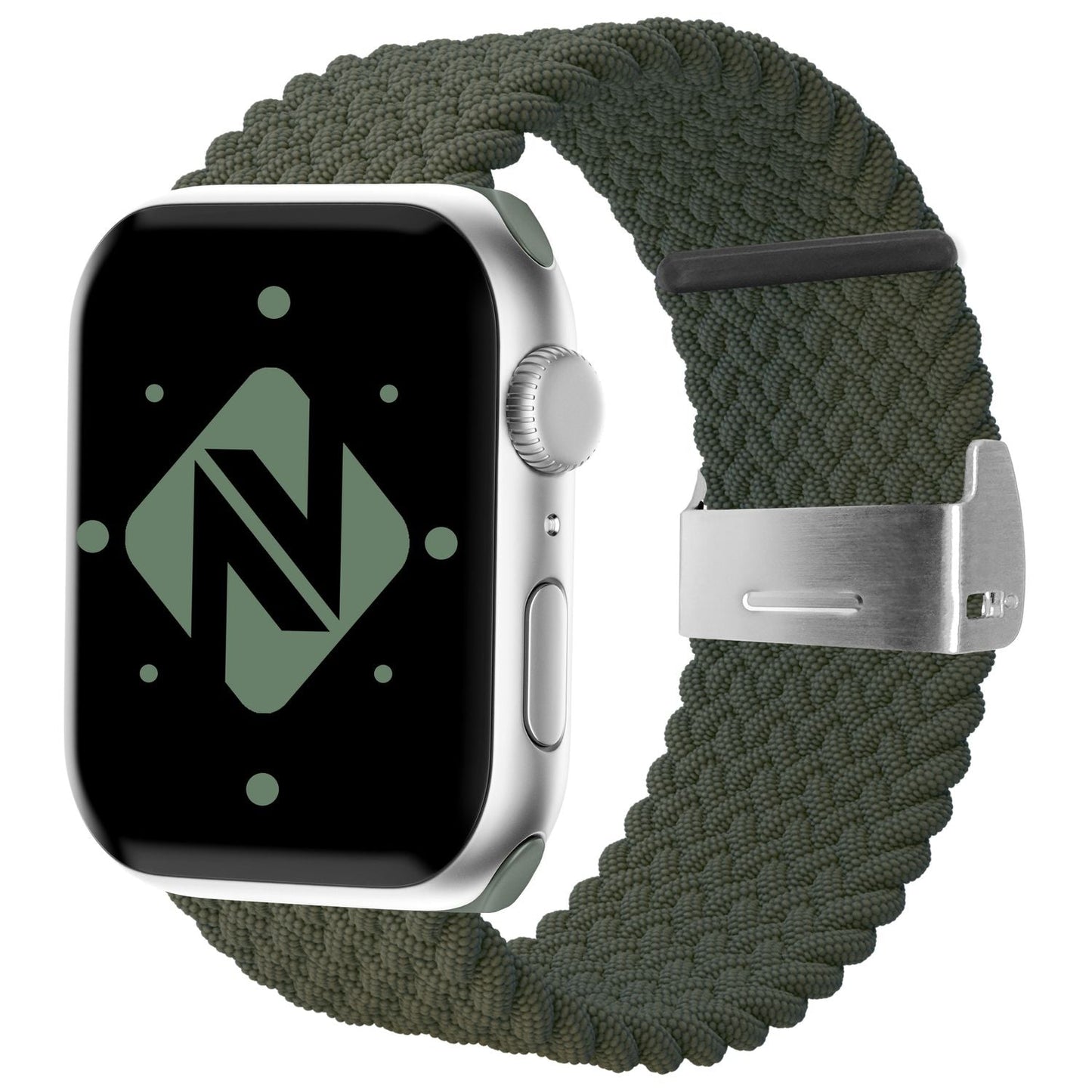 NALIA Berlin Apple Watch Band Geflochtenes Nylonarmband - Kompatibel 38/40/41mm Nylon-Elasthan, Robustes Design