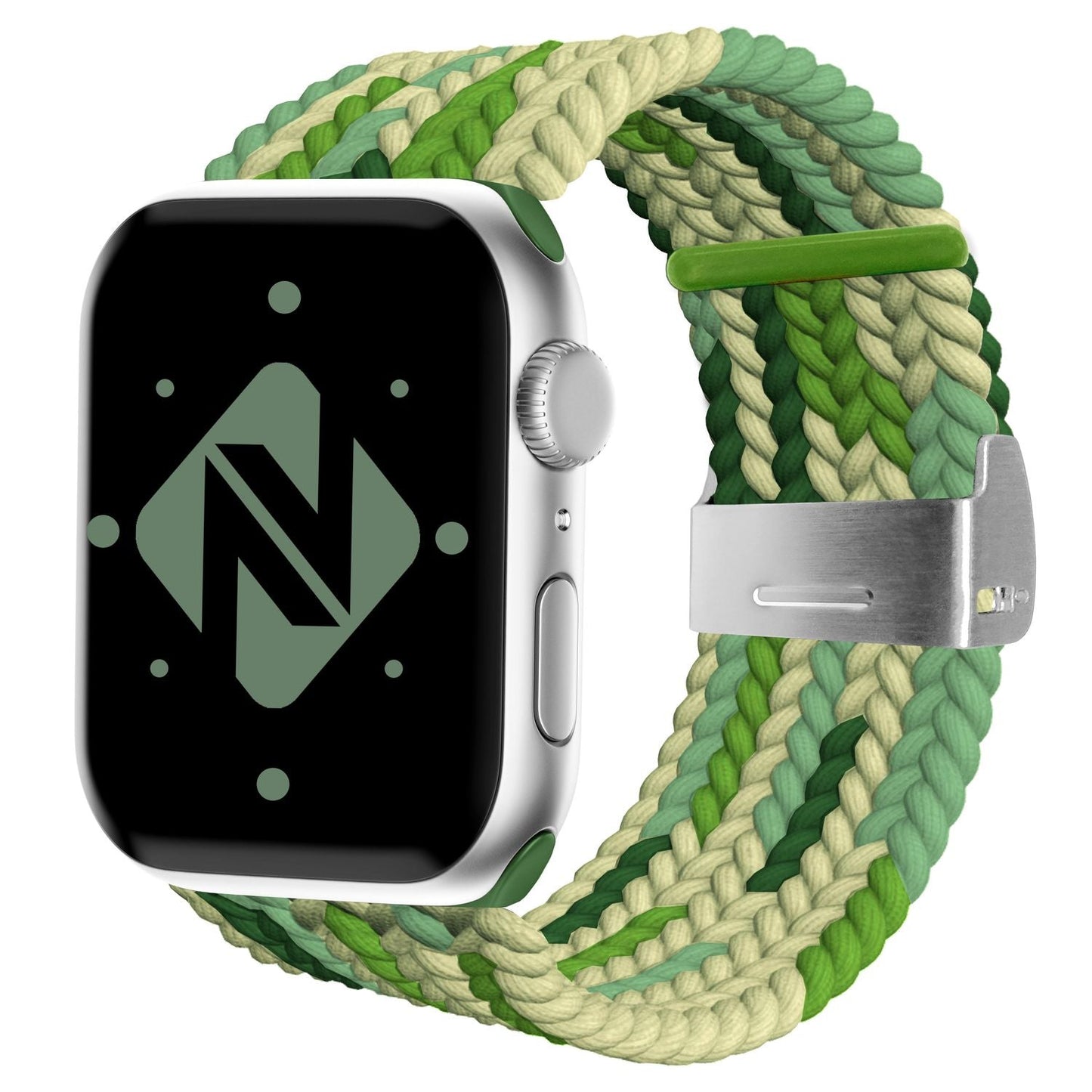 NALIA Berlin Apple Watch Band Geflochtenes Nylonarmband - Kompatibel 38/40/41mm Nylon-Elasthan, Robustes Design