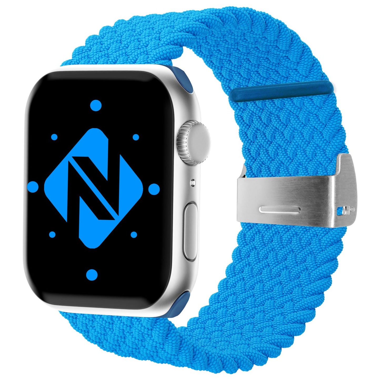 NALIA Berlin Apple Watch Band Geflochtenes Nylonarmband - Kompatibel 38/40/41mm Nylon-Elasthan, Robustes Design