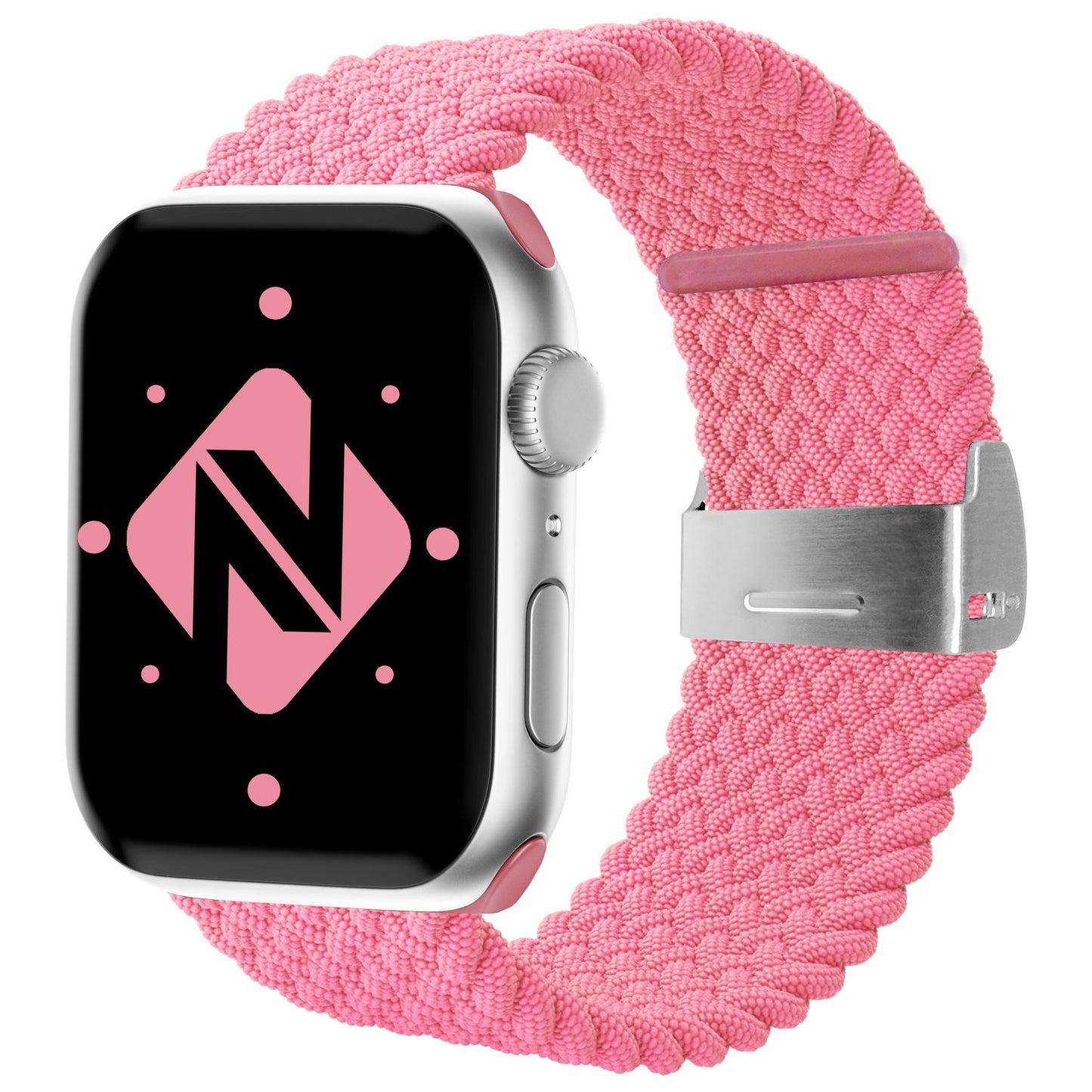 NALIA Berlin Apple Watch Band Geflochtenes Nylonarmband - Kompatibel 38/40/41mm Nylon-Elasthan, Robustes Design
