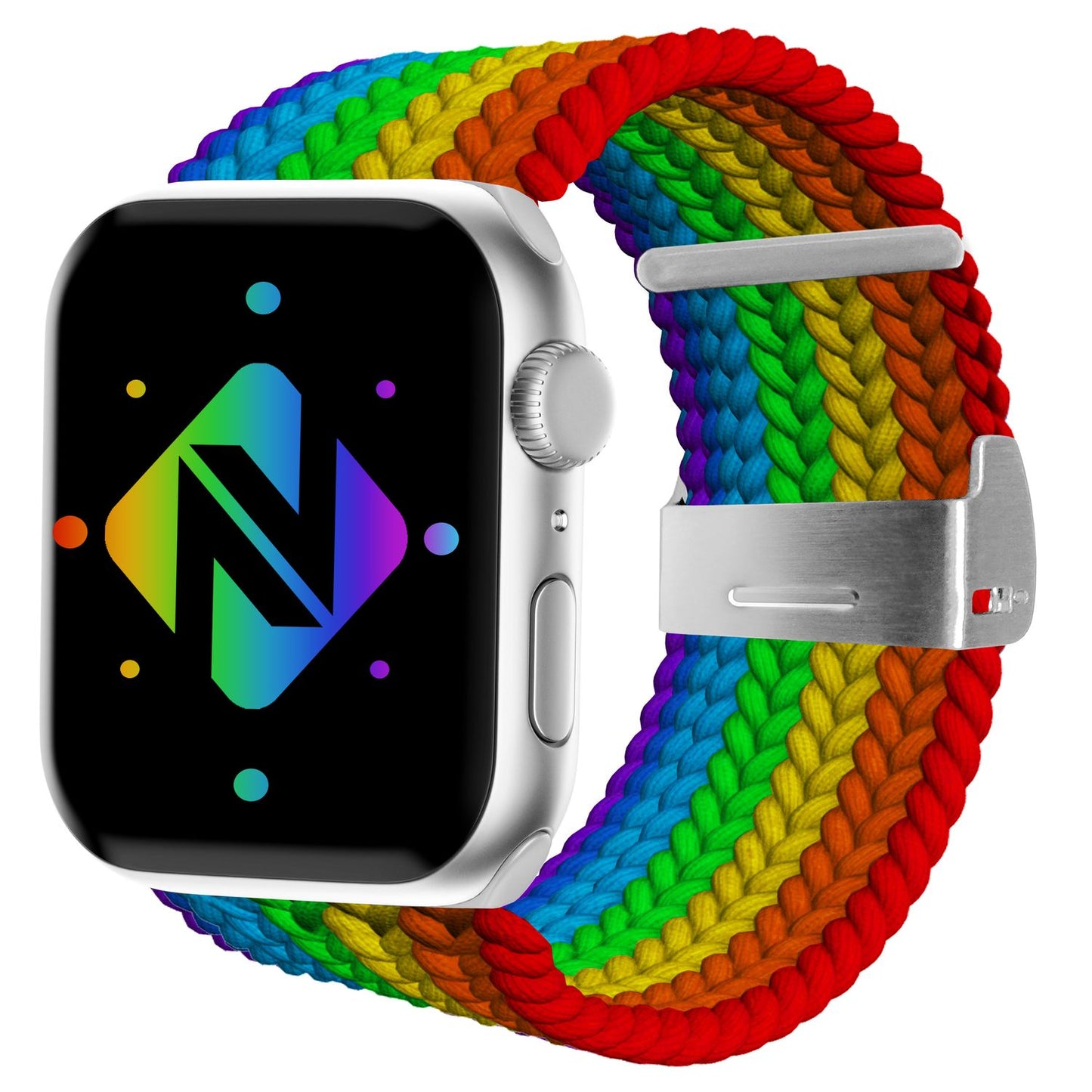 NALIA Berlin Apple Watch Band Geflochtenes Nylonarmband - Kompatibel 38/40/41mm Nylon-Elasthan, Robustes Design