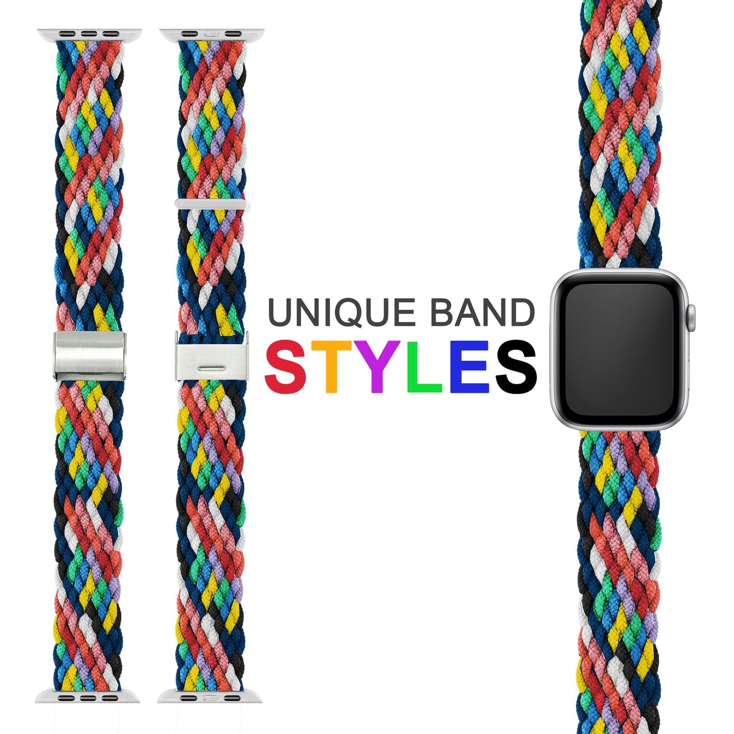 Curea de ceas NALIA Berlin din nailon împletit - Dimensiuni 42/44/45/49 mm, Lățime 22 mm, Material: nailon/elastan