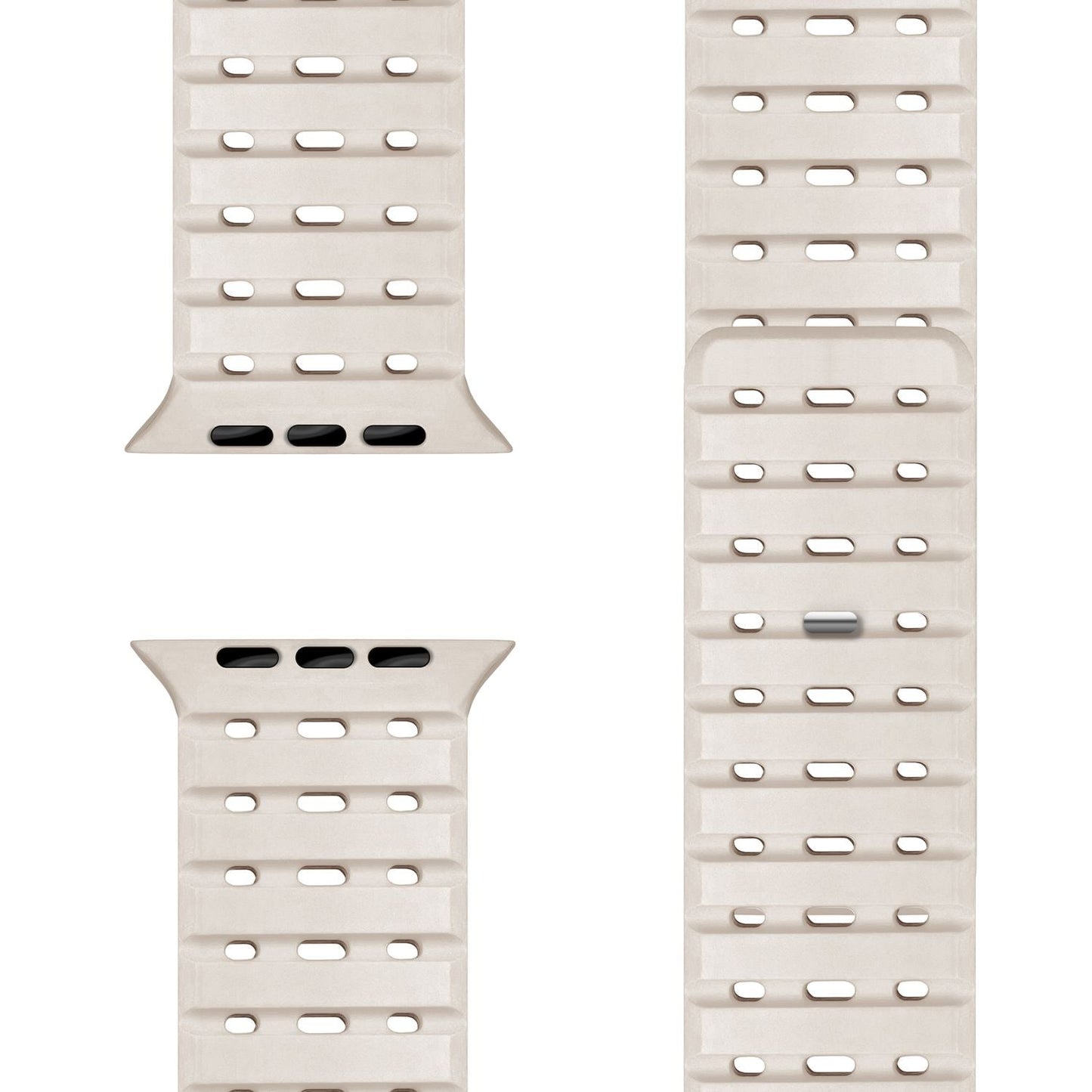 Brățară NALIA Volt cu buclă magnetică din silicon - Dimensiunea carcasei 42 44 45 49 mm, Material silicon, Închidere cu știft de acționare