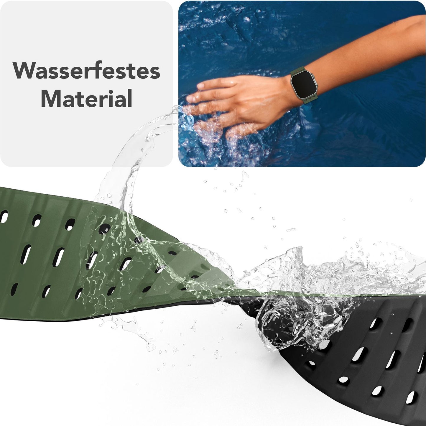 Brățară NALIA Volt cu buclă magnetică din silicon - Dimensiunea carcasei 42 44 45 49 mm, Material silicon, Închidere cu știft de acționare