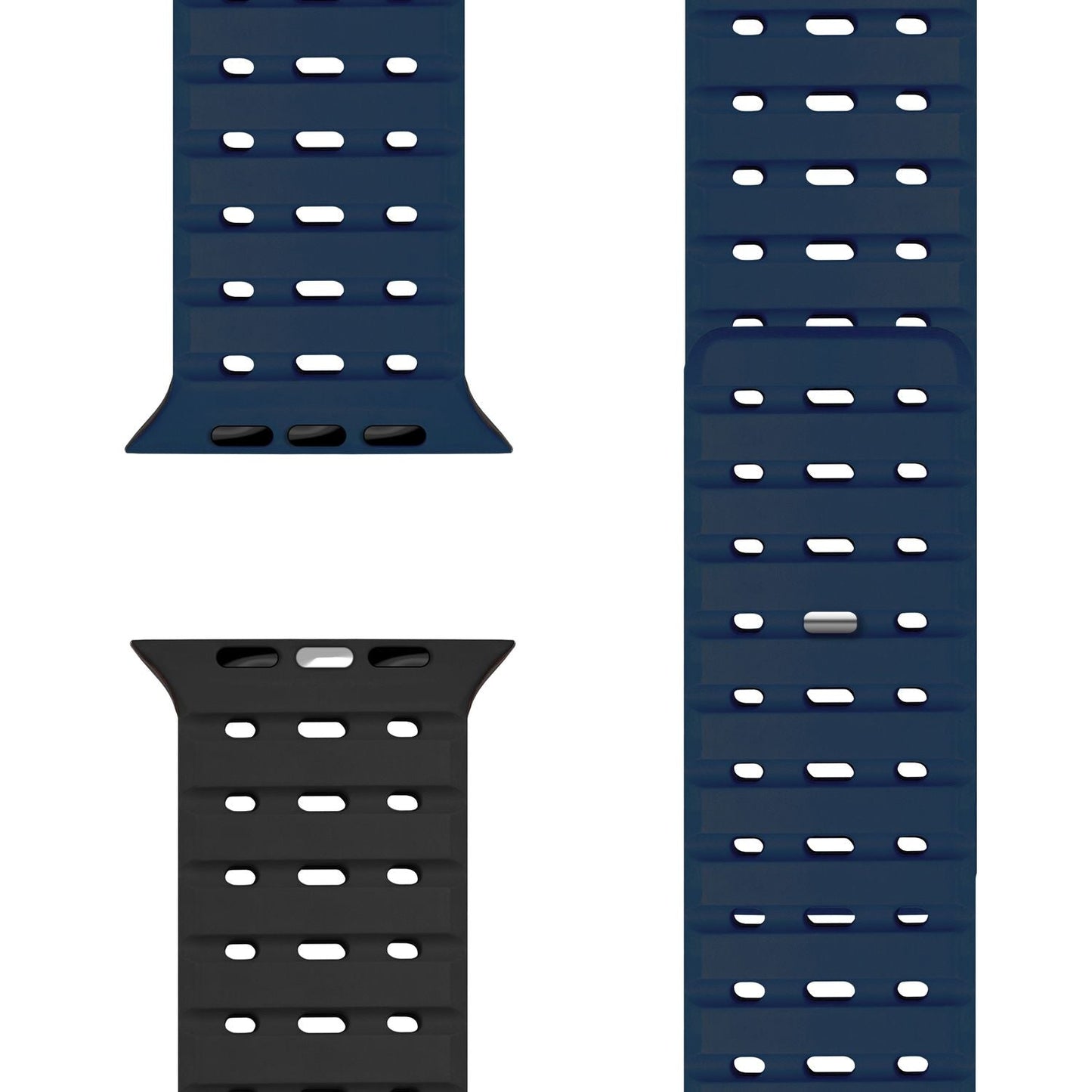 Brățară NALIA Volt cu buclă magnetică din silicon - Dimensiunea carcasei 42 44 45 49 mm, Material silicon, Închidere cu știft de acționare