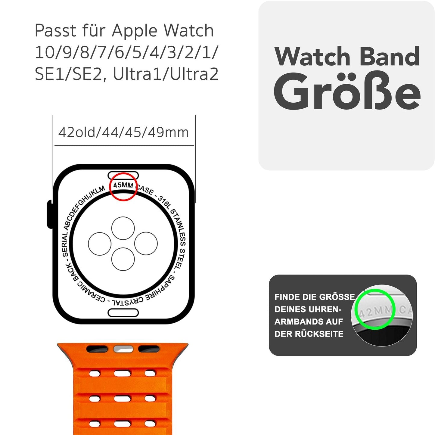 Brățară NALIA Volt cu buclă magnetică din silicon - Dimensiunea carcasei 42 44 45 49 mm, Material silicon, Închidere cu știft de acționare