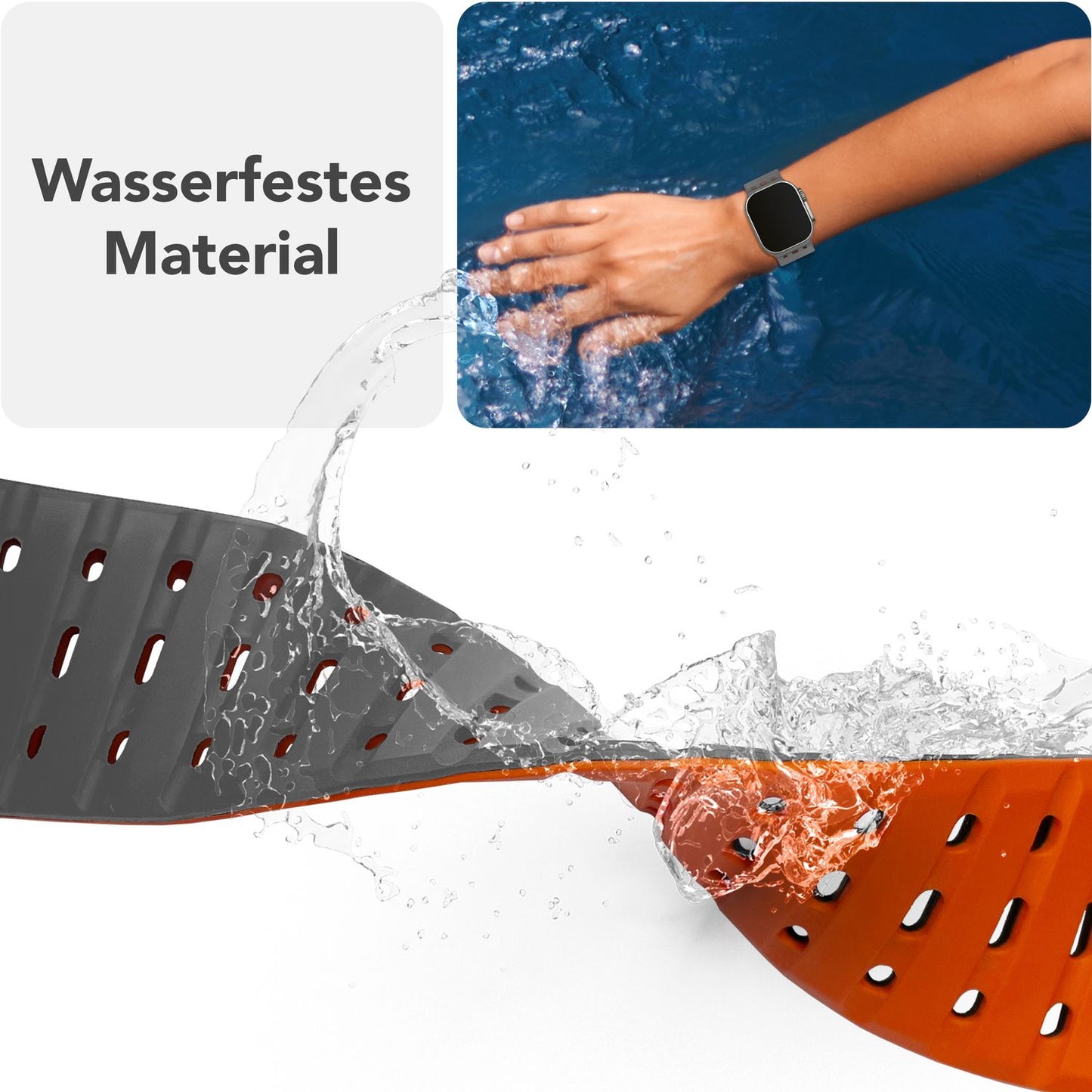 Brățară NALIA Volt cu buclă magnetică din silicon - Dimensiunea carcasei 42 44 45 49 mm, Material silicon, Închidere cu știft de acționare