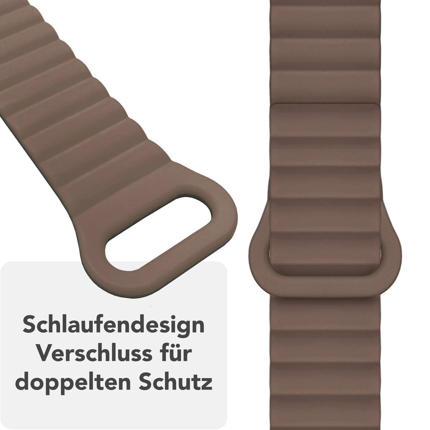 NALIA Core Armband Magnetischer Komfort - Größe 38/40/41/42mm, Atmungsaktives Silikon, Wasserfest