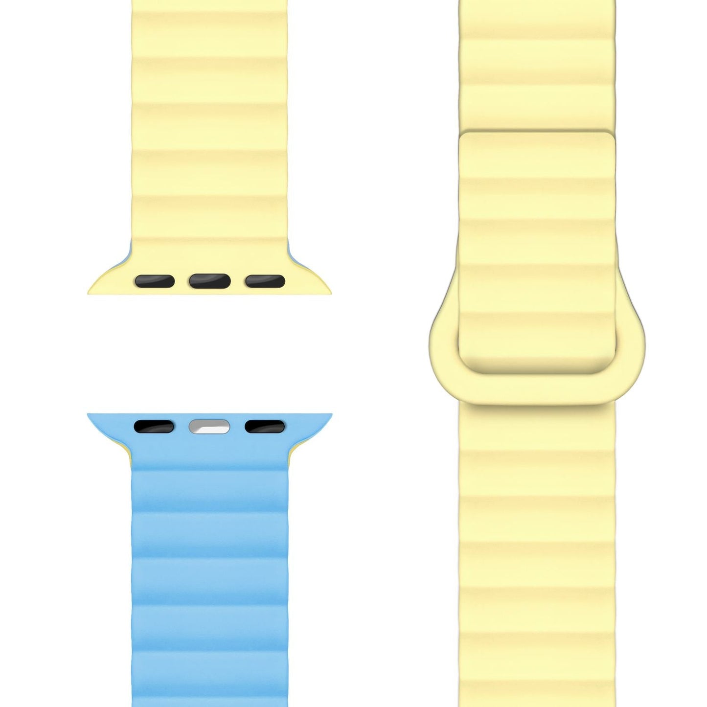 NALIA Core Armband Magnetischer Komfort - Größe 38/40/41/42mm, Atmungsaktives Silikon, Wasserfest