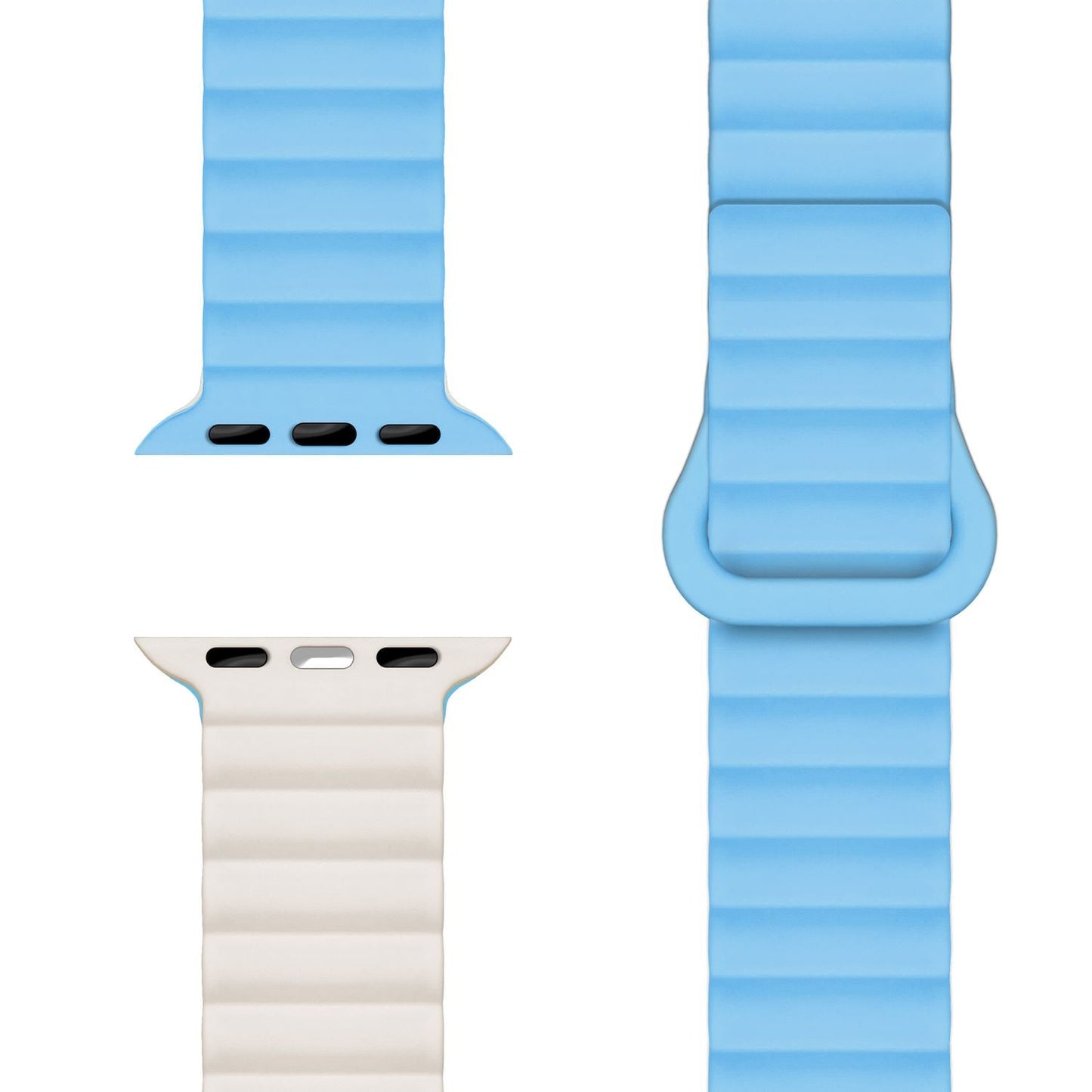 NALIA Core Armband Magnetischer Komfort - Größe 38/40/41/42mm, Atmungsaktives Silikon, Wasserfest