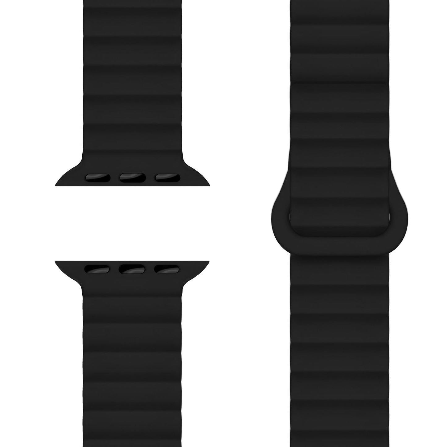 NALIA Core Armband Magnetischer Komfort - Größe 38/40/41/42mm, Atmungsaktives Silikon, Wasserfest