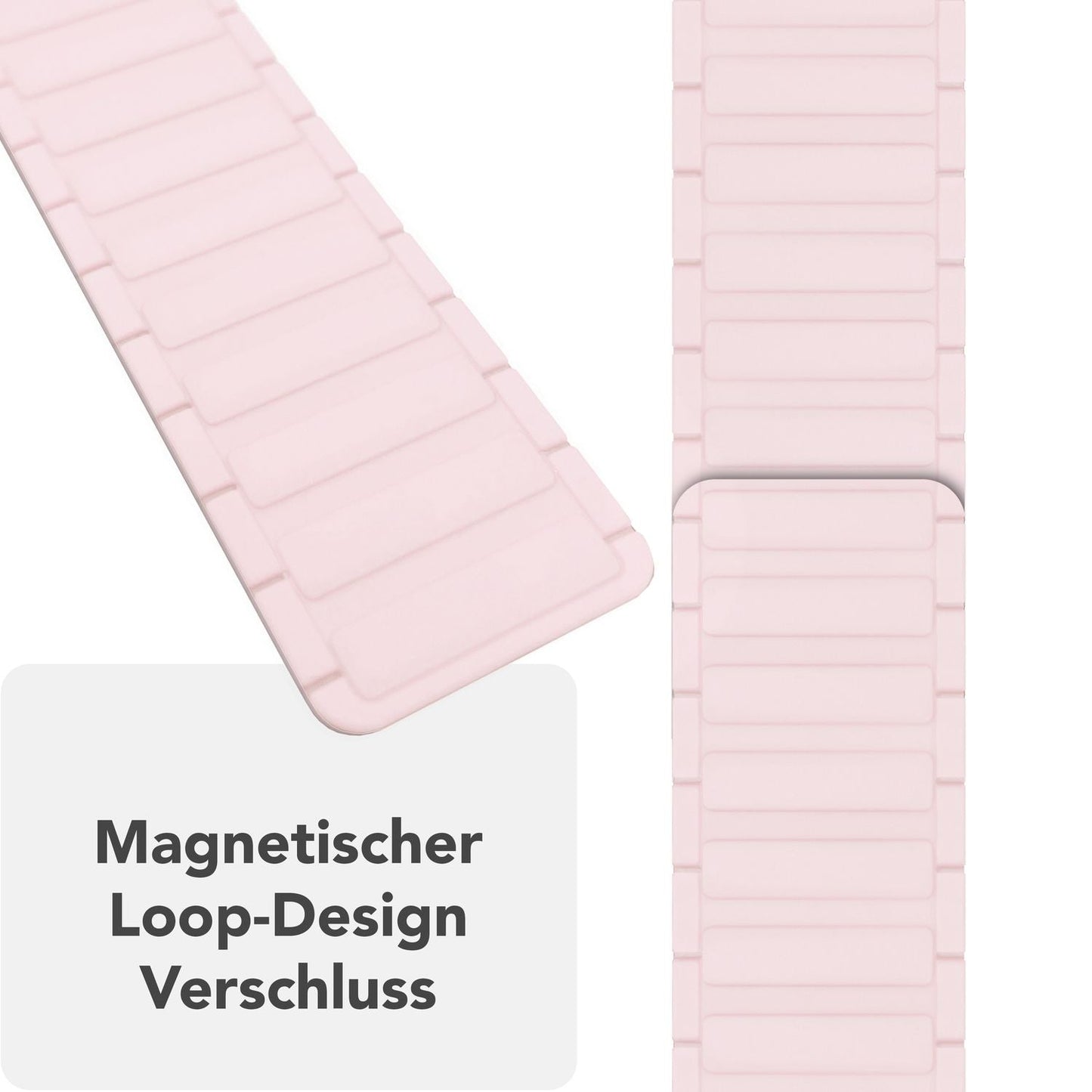 NALIA Nexus Armband - Magnetisches Silikonarmband Mit Wellenstruktur - Gehäuse 38/40/41/42mm - Kompatibel Apple Watch SE