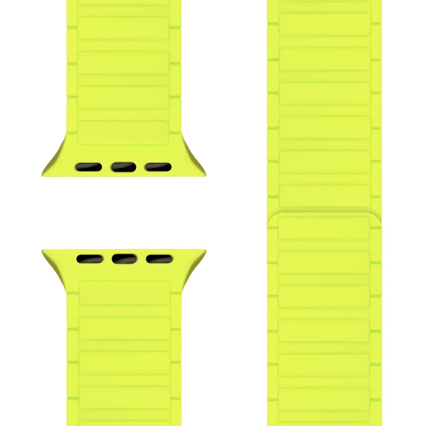 NALIA Nexus Armband - Magnetisches Silikonarmband Mit Wellenstruktur - Gehäuse 38/40/41/42mm - Kompatibel Apple Watch SE