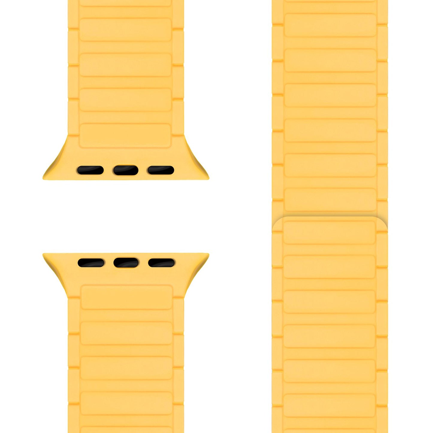 NALIA Nexus Armband - Magnetisches Silikonarmband Mit Wellenstruktur - Gehäuse 38/40/41/42mm - Kompatibel Apple Watch SE