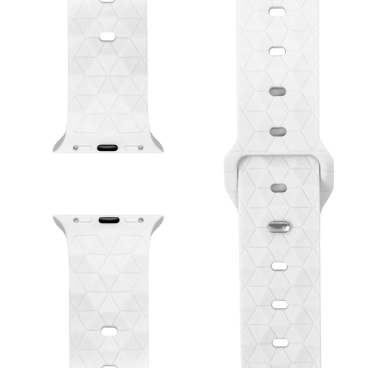 NALIA Hexion Armband Silikon Hexagon-Design - Größe 42–49mm Steck-Pin