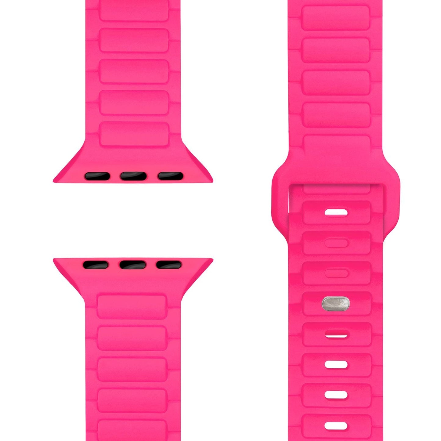 NALIA Pulse Armband 3D Textur Silikon - Größe 38/42mm SteckPin