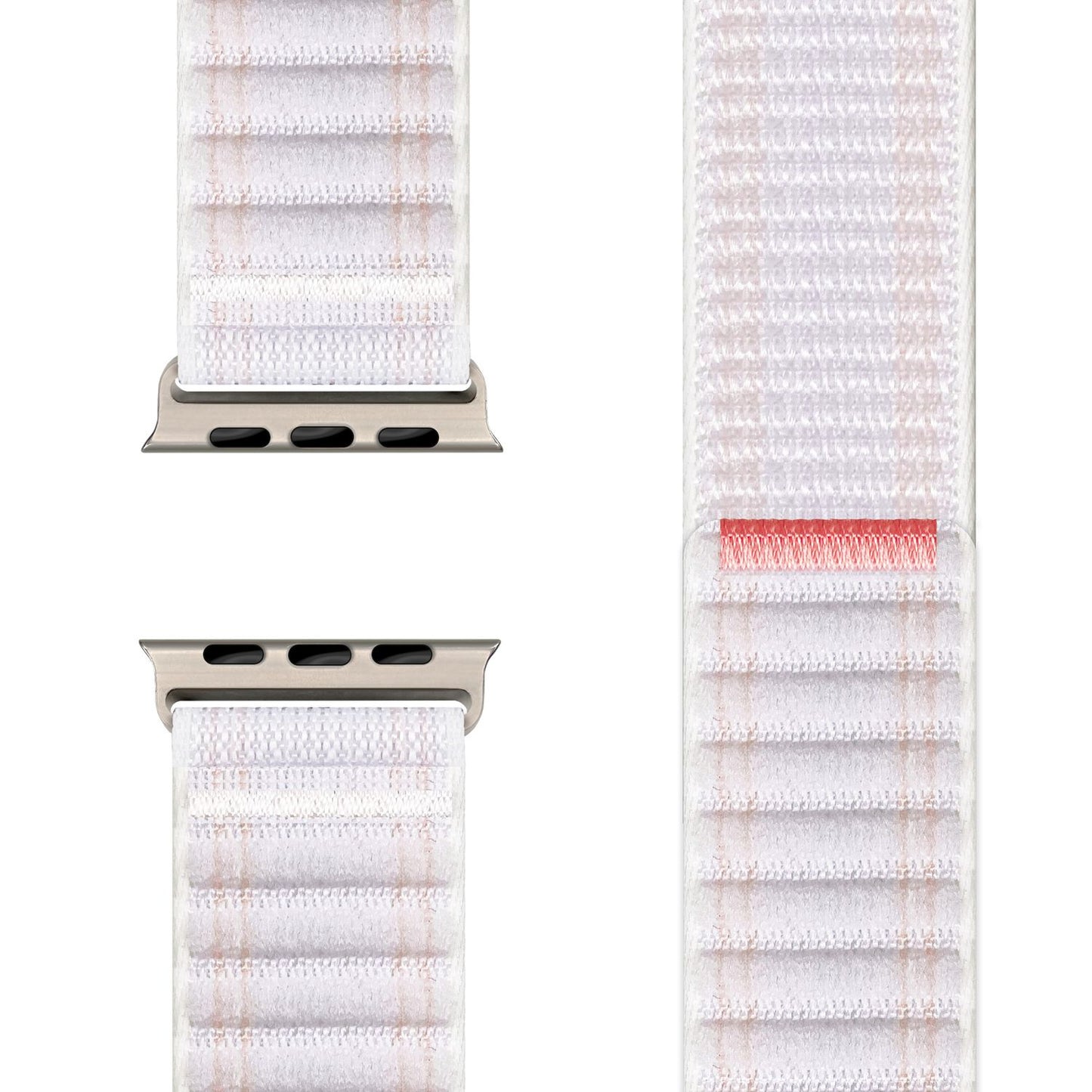 Curea de ceas NALIA Evolv pentru Apple Watch SE/10/9/8/7/6/5/4/3/2/1, dimensiune carcasă 38/40/41/42 mm, curea de ceas din nailon elastic țesut cu închidere cu velcro