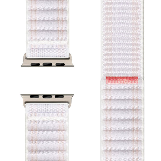 Curea de ceas NALIA Evolv pentru Apple Watch SE/10/9/8/7/6/5/4/3/2/1, dimensiune carcasă 38/40/41/42 mm, curea de ceas din nailon elastic țesut cu închidere cu velcro