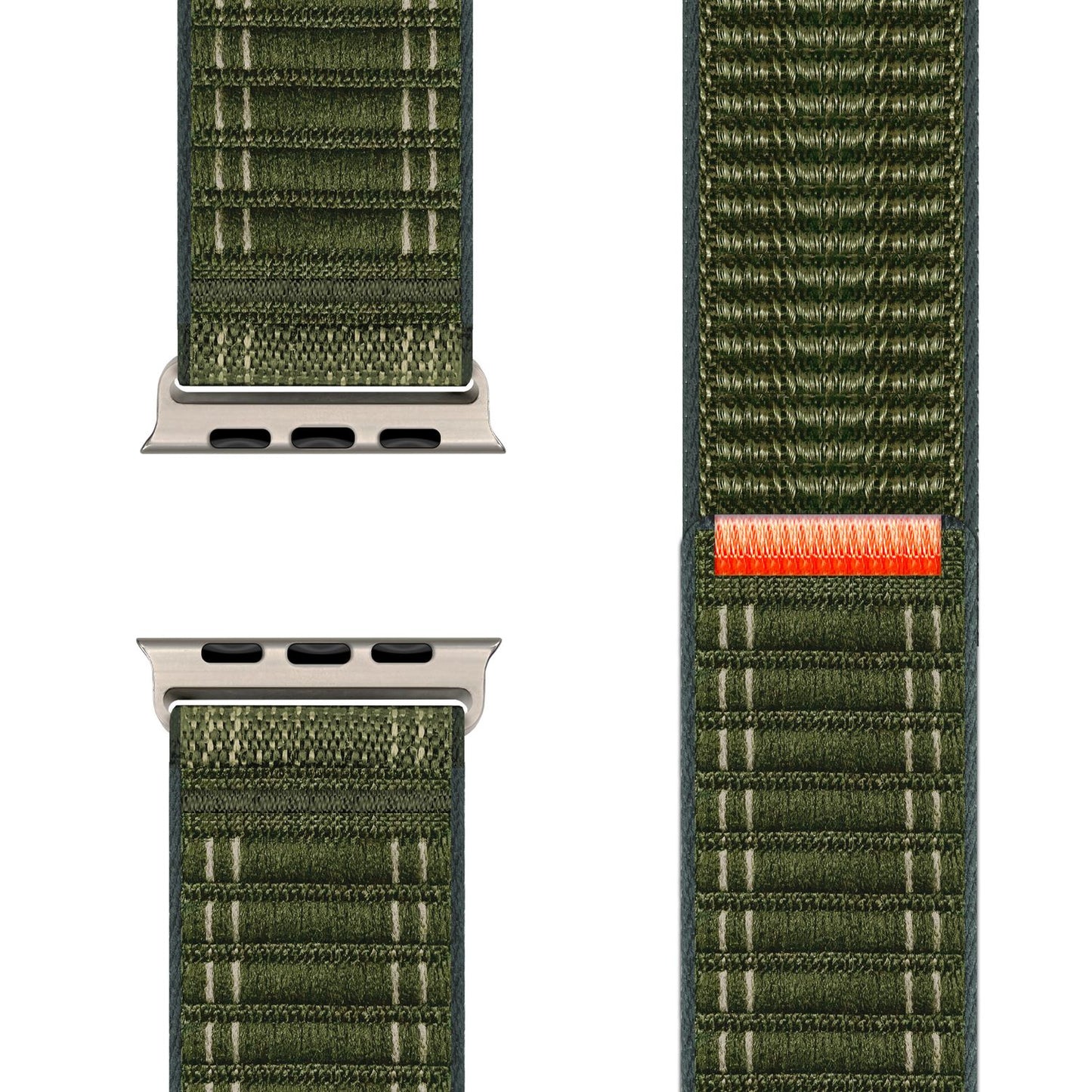 Curea de ceas NALIA Evolv pentru Apple Watch SE/10/9/8/7/6/5/4/3/2/1, dimensiune carcasă 38/40/41/42 mm, curea de ceas din nailon elastic țesut cu închidere cu velcro