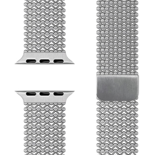 NALIA Alvia Mesh Armband - Größen 42/44/45/46/49mm Edelstahl