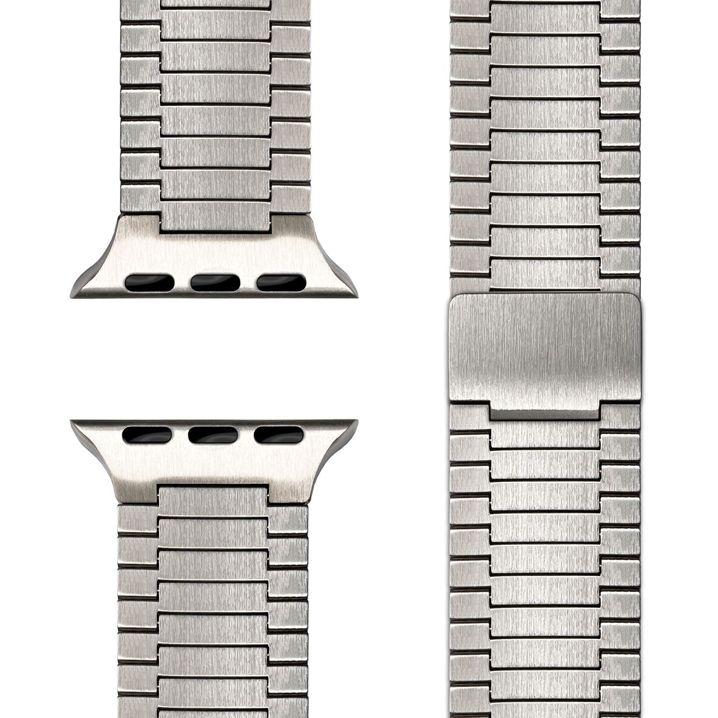 Brățară NALIA Chronos din oțel inoxidabil - Buclă magnetică metalică pentru Apple Watch Ultra SE 42/44/45/46/49 mm